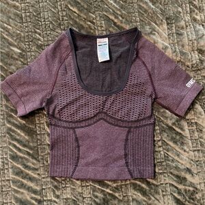Gymshark Purple Short Sleeve Athletic Top